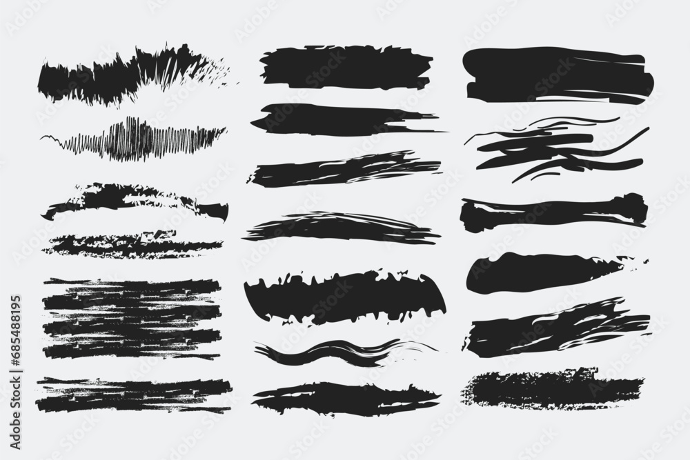 Brushstroke shape design elements, Grunge design elements. Rectangle text boxes, Grunge shape. Brushstroke shape design elements, Grunge design elements. Rectangle text boxes, Grunge shape.