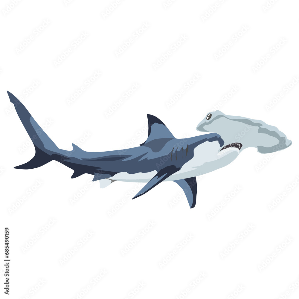 Obraz premium wild shark image png