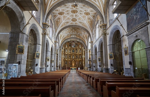 The stunning Templo de Santo Domingo in Puebla, Mexico