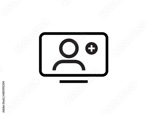 online icon on white background	