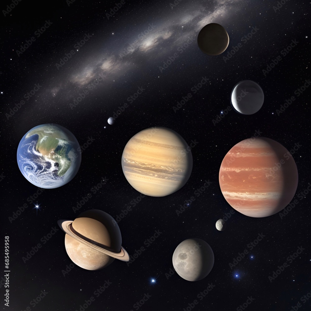 the planet background