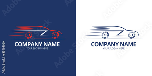 Automotive Logo Artwork simple minimalist vector