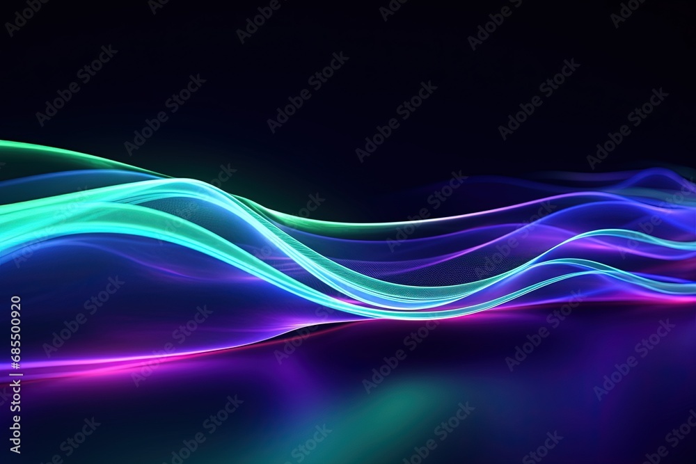 illustration of abstract background of futuristic corridor with purple and blue neon lights wave speed light illustration of abstract background of futuristic corridor with purple and blue neon lights wave speed light