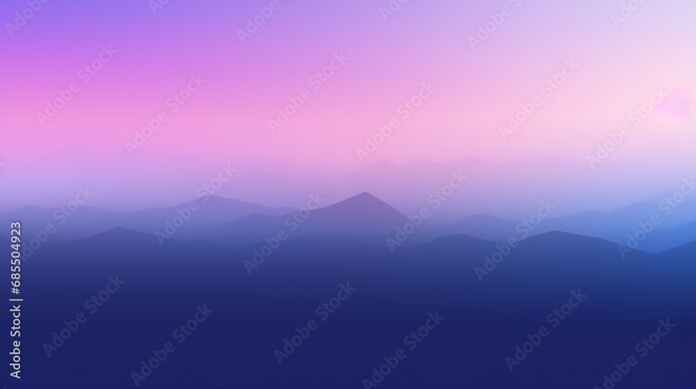 Twilight Mountain Silhouette
