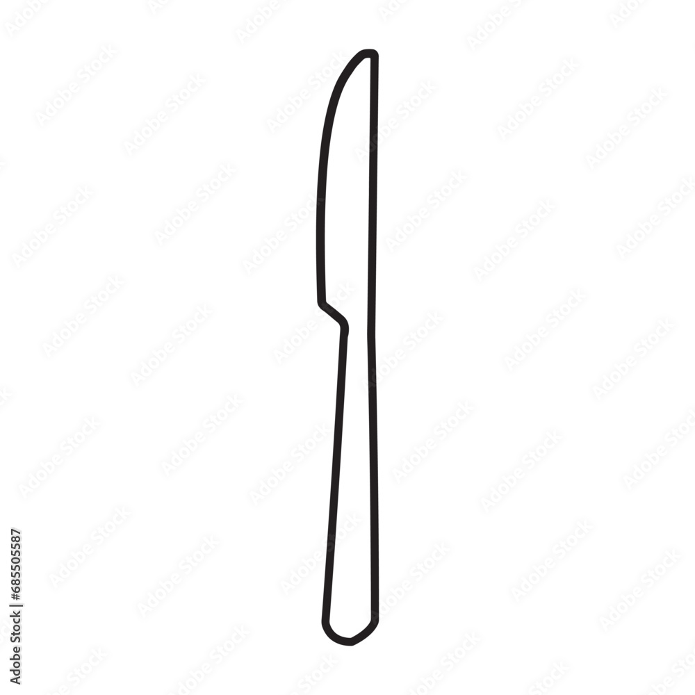 ナイフ カトラリーアイコンシンプルイラスト ナイフ カトラリーアイコンシンプルイラスト