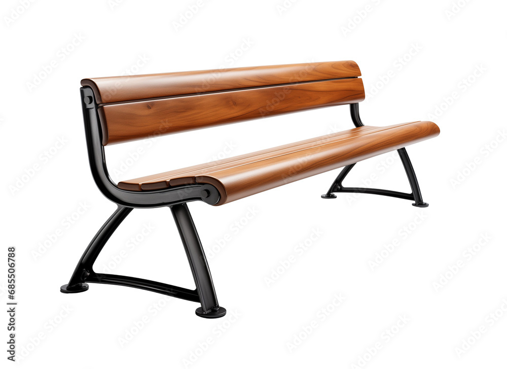 Stylish Bench on white background Stylish Bench on white background