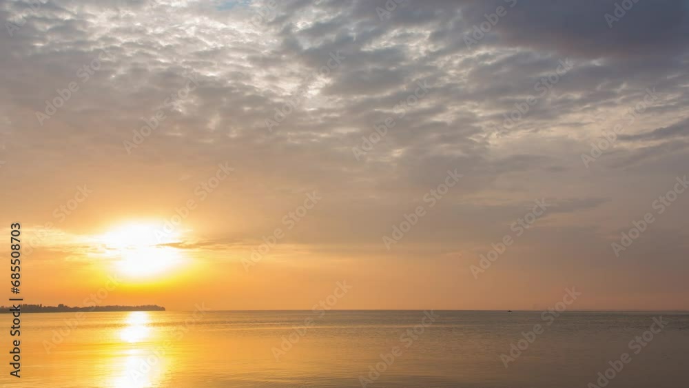 Epic sky, quiet river, morning, sunrise with clouds, time lapse Epic sky, quiet river, morning, sunrise with clouds, time lapse