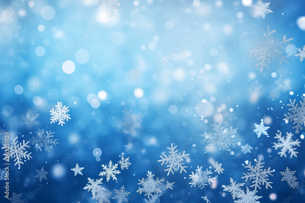 a winter snowflakes background