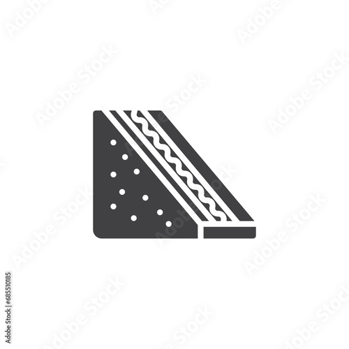 Toast sandwich vector icon
