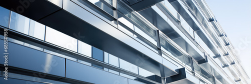 Modern Glass Architecture with Geometric Patterns