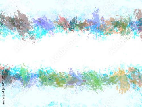 Watercolor stripes on a white background. background,  white  colors with soft faded watercolor border texture design and blank white center, veteran's day or  background patriotic color.