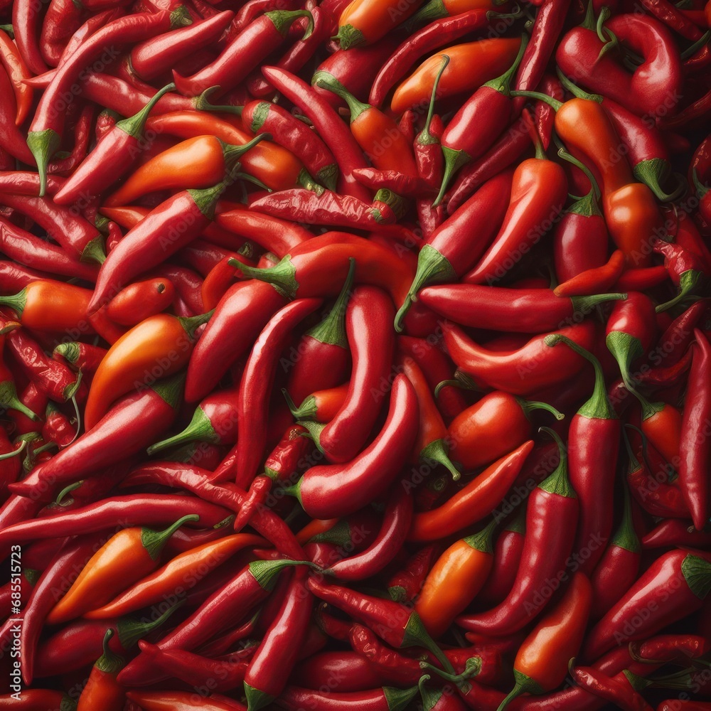 Red chilli peppers texture background