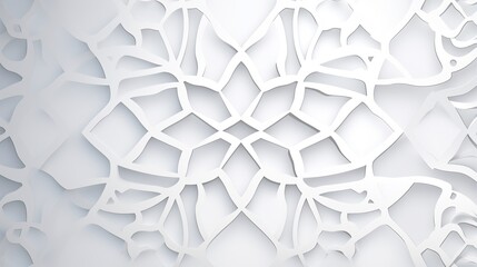 White Islamic pattern background.Islamic pattern background with geometric patterns. White oriental volumetric pattern