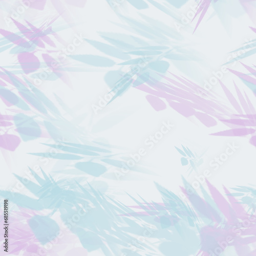 seamless hand-drawn seamless pattern with flowers