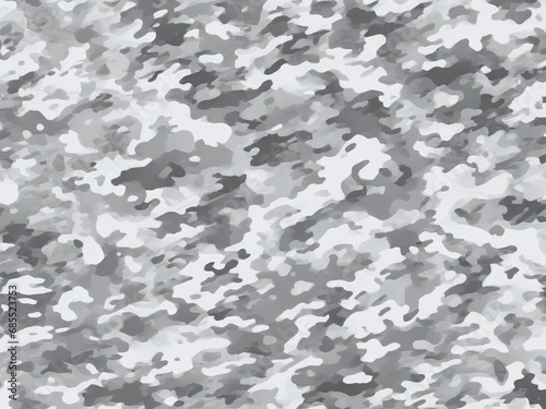 Snowy Winter Mountain Camouflage (White Gray bright) pattern for use in the army for camouflage in war or hunting. Including high mountain explorers, travelers and hikers. Inspired by Snow Mount
