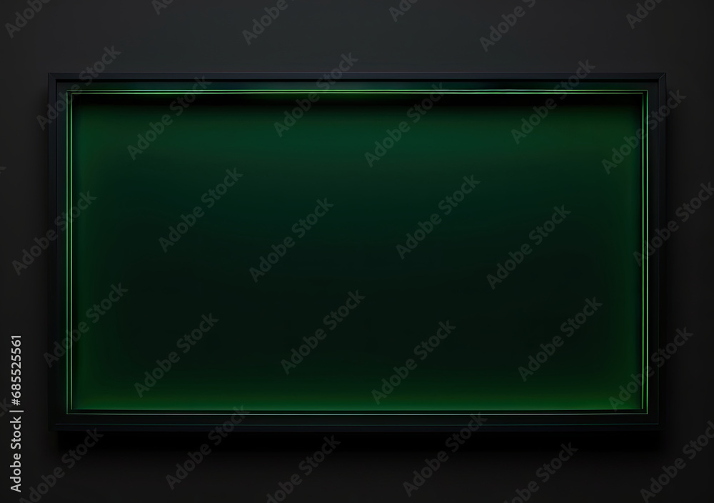 green border frame on black background blank template mockup chalkboard blackboard green border frame on black background blank template mockup chalkboard blackboard