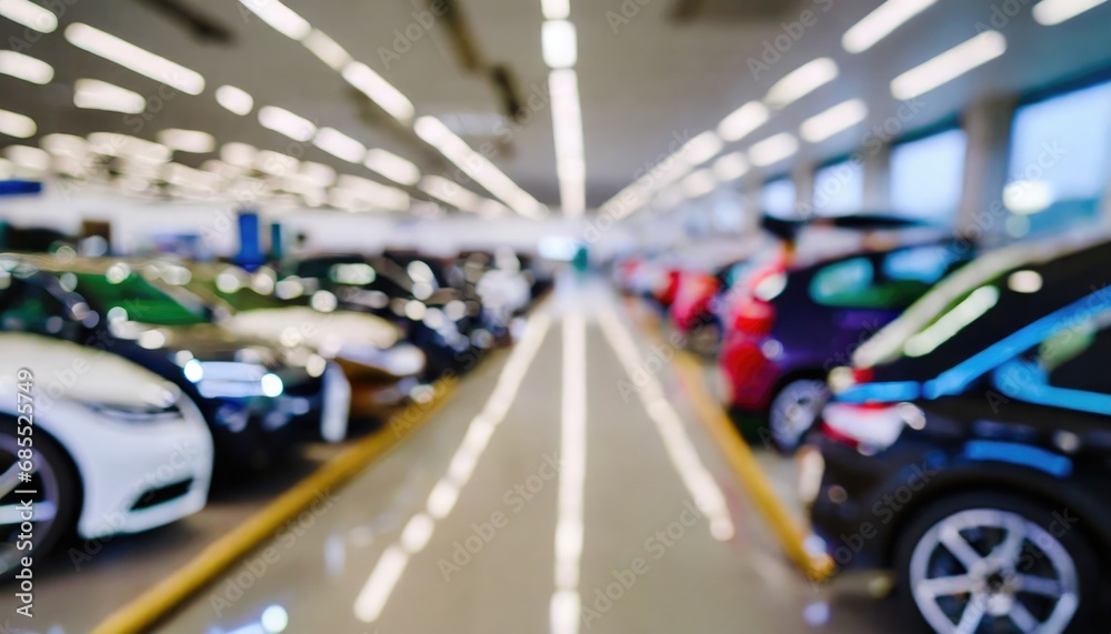 background of blurred new cars dealership salon background of blurred new cars dealership salon
