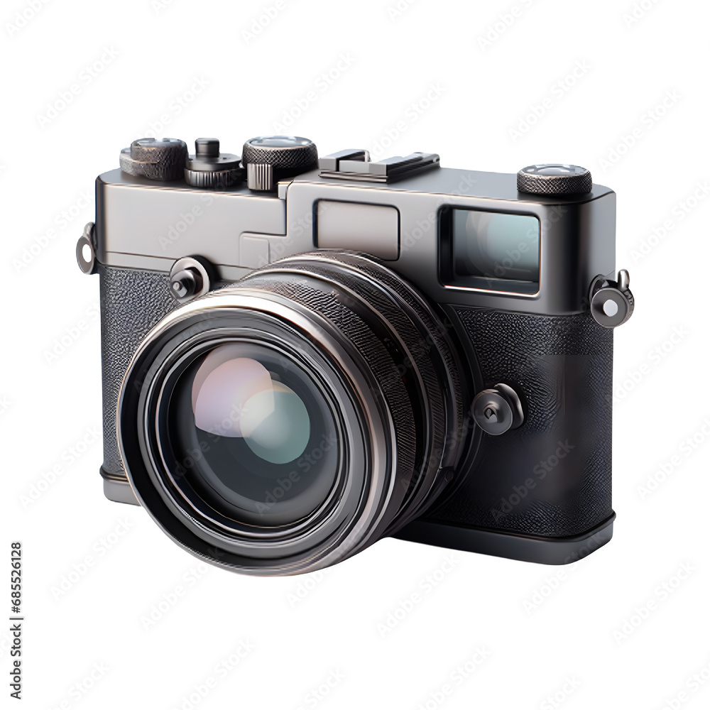 An isolated camera cutout object on transparent background, PNG file