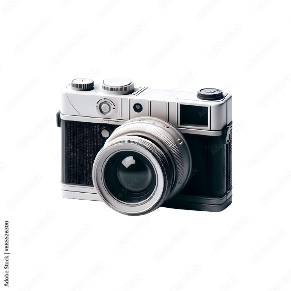 An isolated camera cutout object on transparent background, PNG file