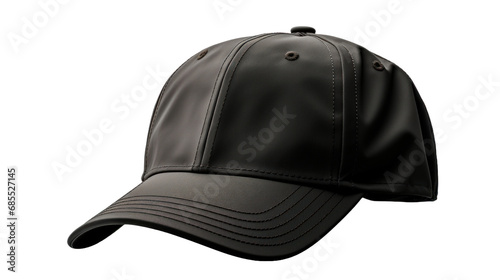 black baseball cap