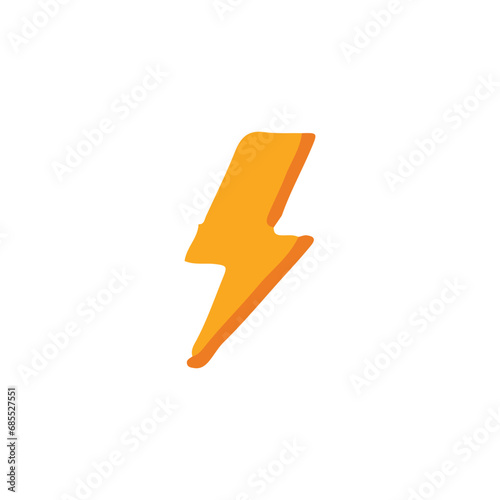Energy icon. Simple style sustainable energy poster background symbol. Energy brand logo design element. Energy t-shirt printing. Vector for sticker.