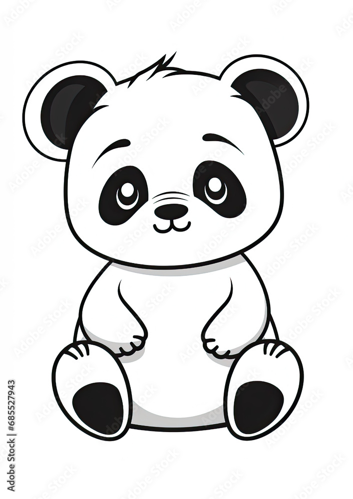 Panda colouring page, Colouring Book Page for Kids Panda colouring page, Colouring Book Page for Kids