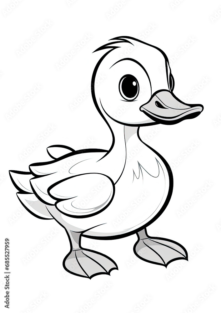 Duck colouring page, Colouring Book Page for Kids Duck colouring page, Colouring Book Page for Kids