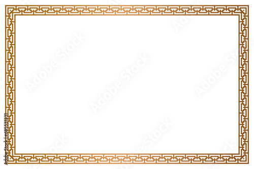 luxury chinese old greek frame certificate border template background  