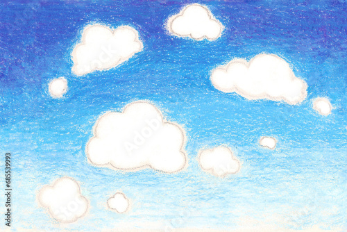 Blue sky and white clouds