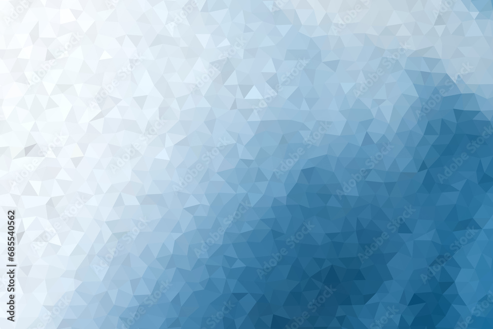 A low poly pattern background made of depth triangles, recalling a pale blue and white sky (cerulean azure daylight).
 - obrazy, fototapety, plakaty 