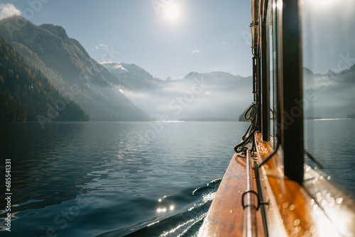 Bootfahrt auf dem Königssee im Herbst photo