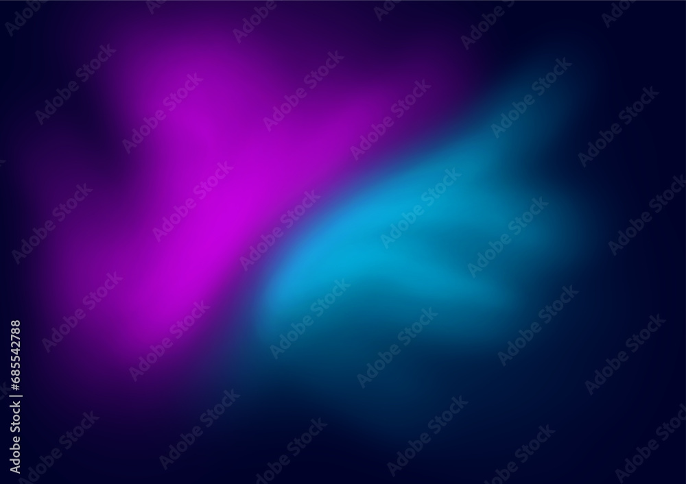Abstract blurred background of clearly demarcated blue and pink colors. Created with the paint brush tool in a graphics program.