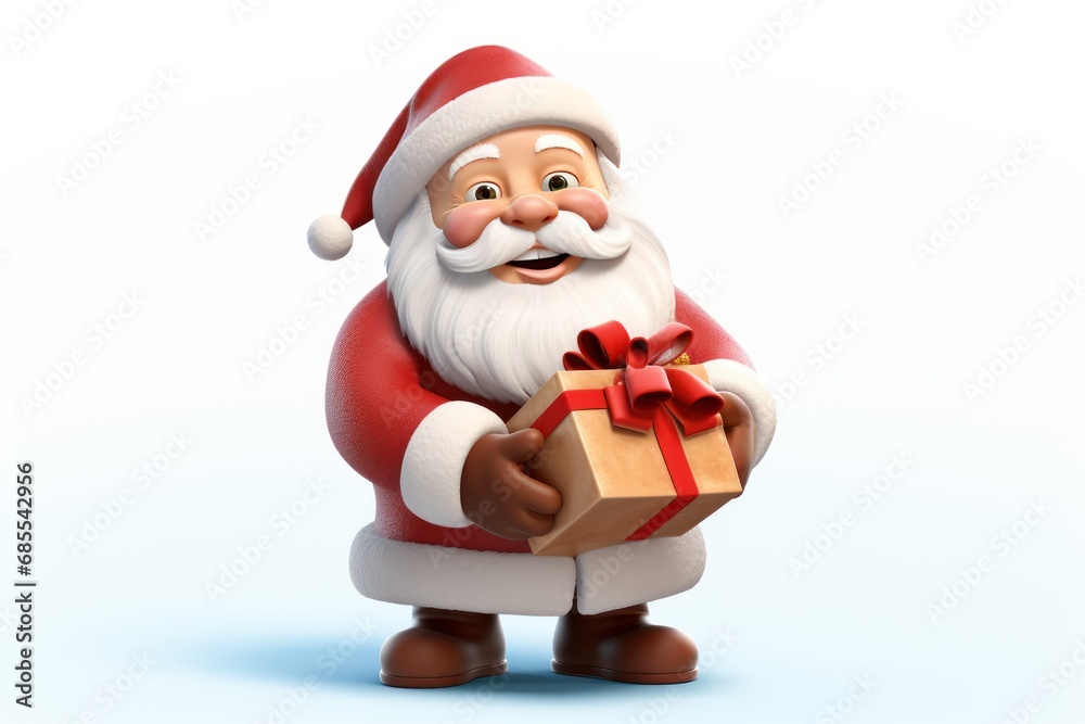 a santa clause holding a present. Ai ilustration. digital painting. Generative AI Artificial Intelligence Artwork a santa clause holding a present. Ai ilustration. digital painting. Generative AI Artificial Intelligence Artwork