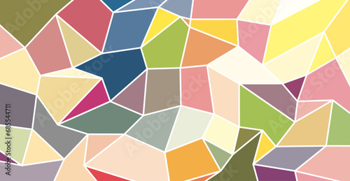 Polygon abstract background pastel colorful. geometric vector design, graphic poster flyer presentation pattern template.