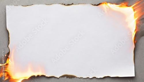 燃えている紙の背景 photo