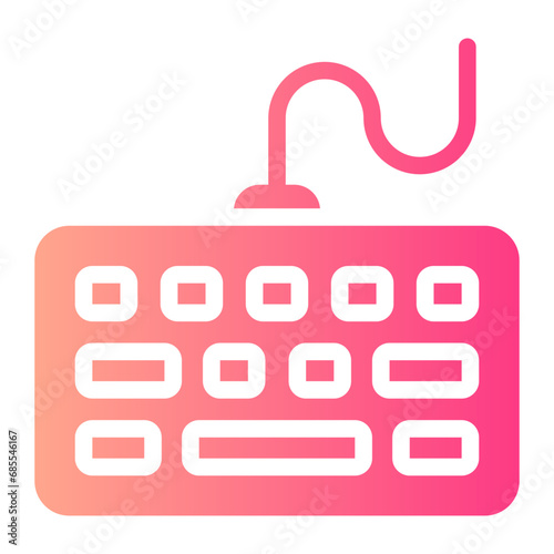 keyboard gradient icon