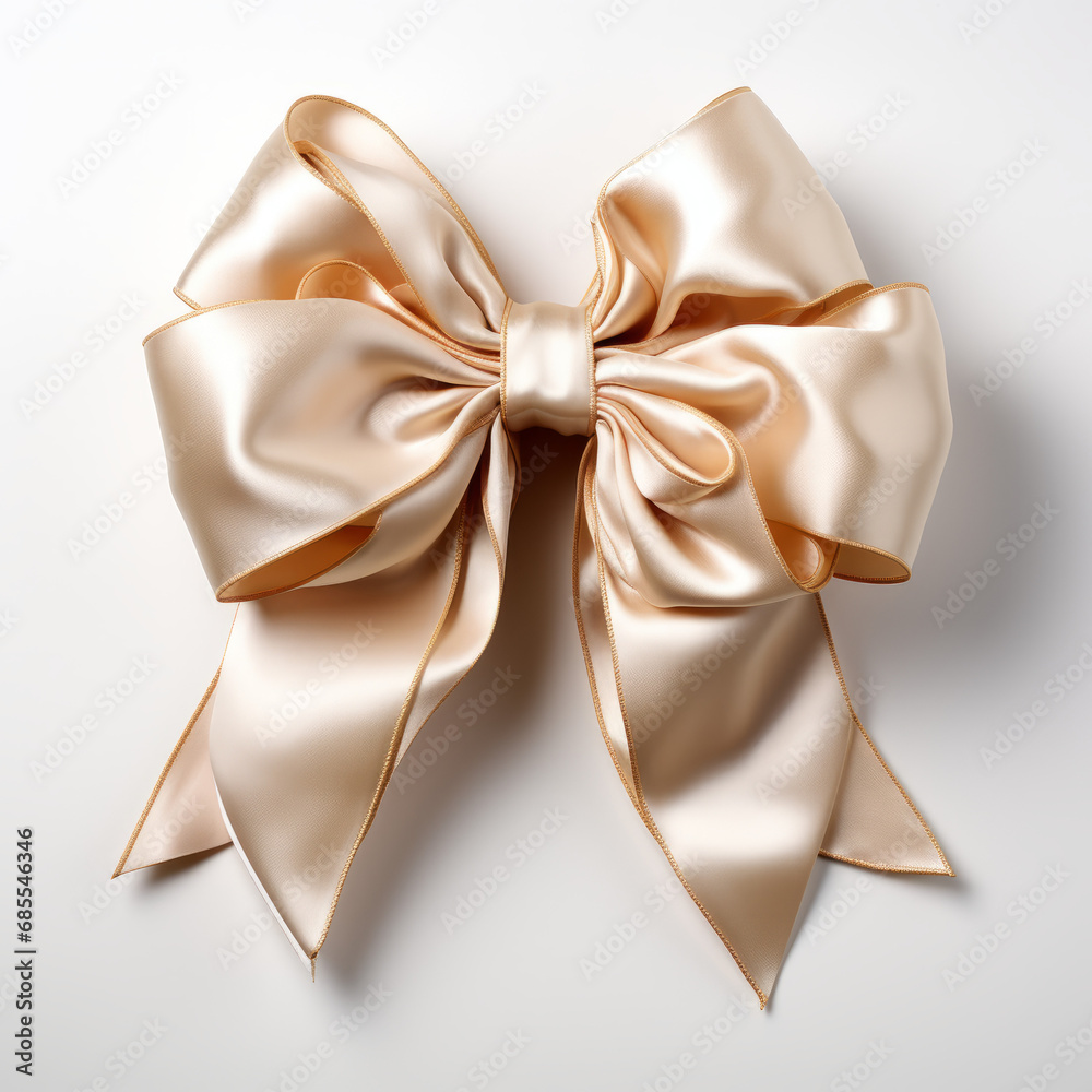 ribbon with bow isolated on white background ribbon with bow isolated on white background