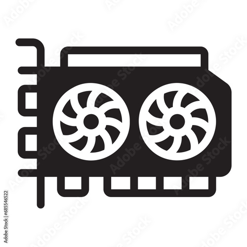 graphic card glyph icon