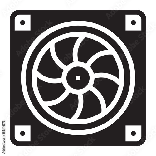 cooler glyph icon
