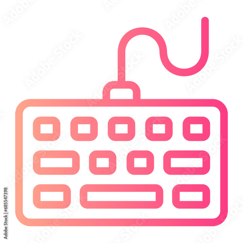 keyboard gradient icon