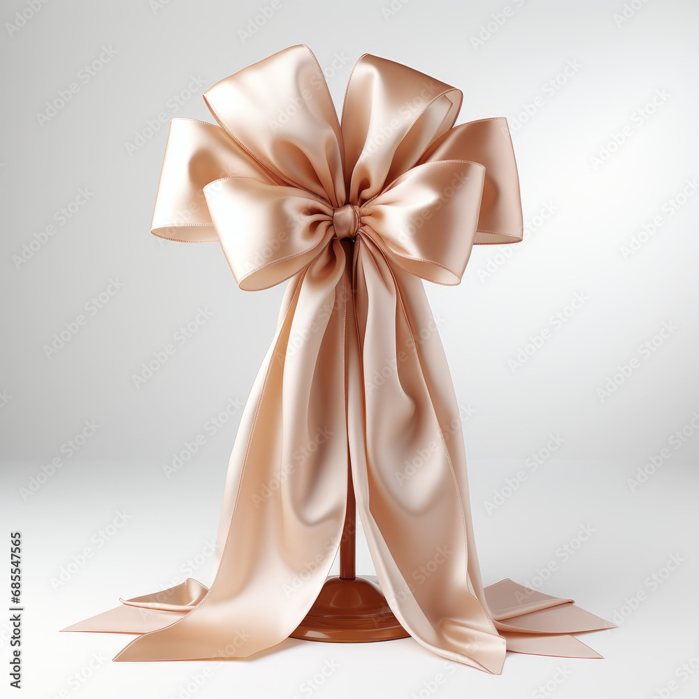 ribbon with bow isolated on white background ribbon with bow isolated on white background