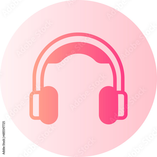 headphones gradient icon