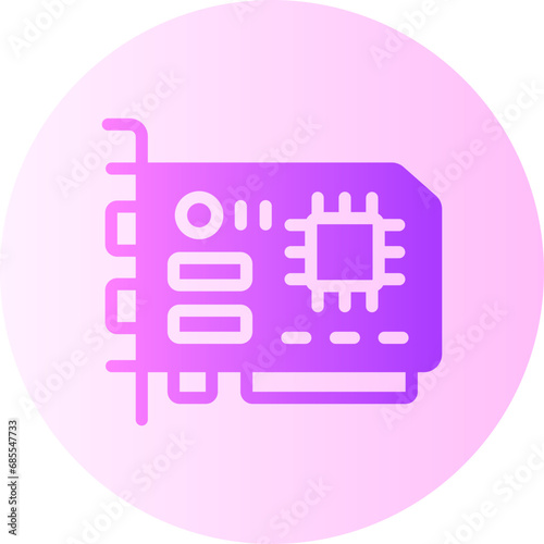 Network Interface Card gradient icon