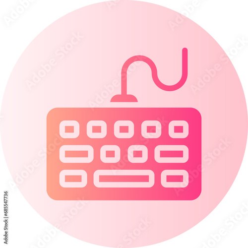 keyboard gradient icon