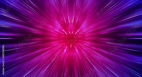 Abstract high speed tunnel effect. Futuristic dynamic motion technology.