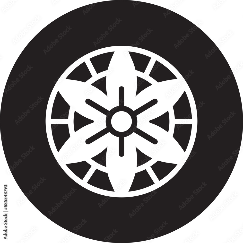 Fototapeta premium pizzelle glyph icon