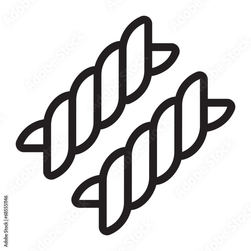 fusilli line icon