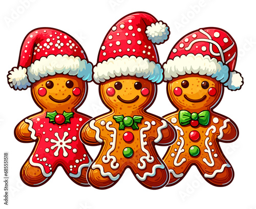 Christmas gingerbread men
