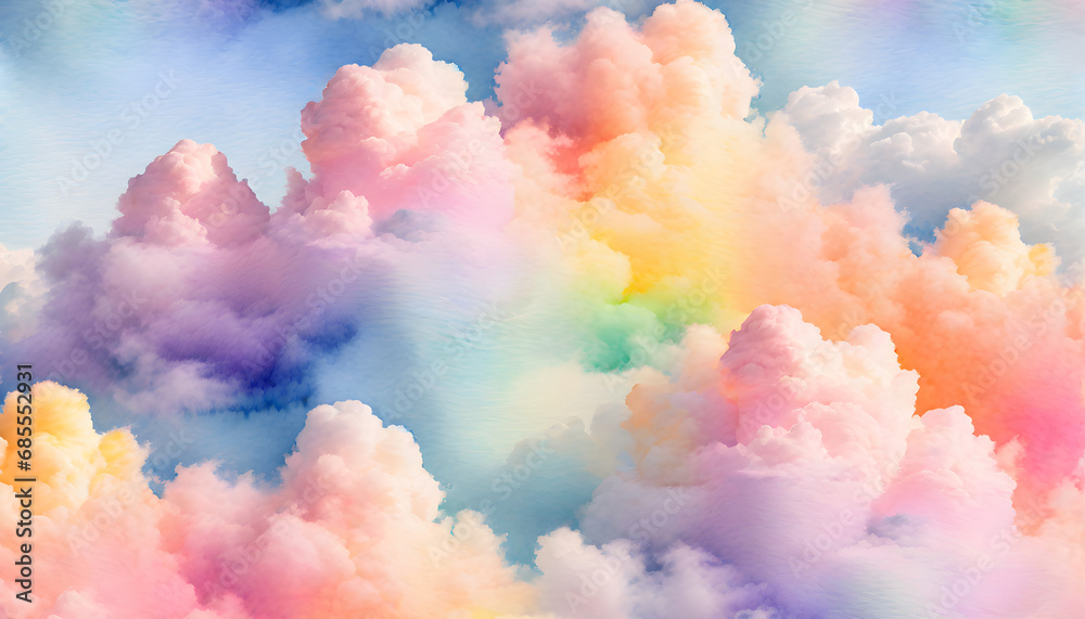 Celestial Elegance: The Enchanting Beauty and Mystery of Clouds Unveiled through Nature's Artistry.(Generative AI)