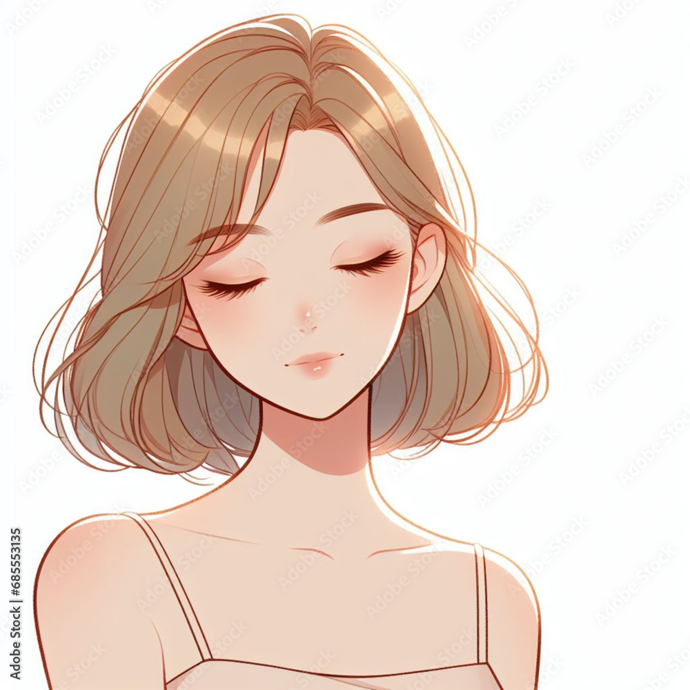 beautiful woman illustration